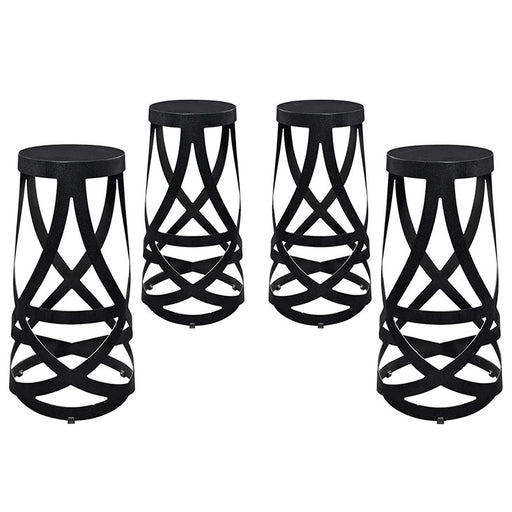 Ribbon Bar Stool Set of 4 1361-BLK