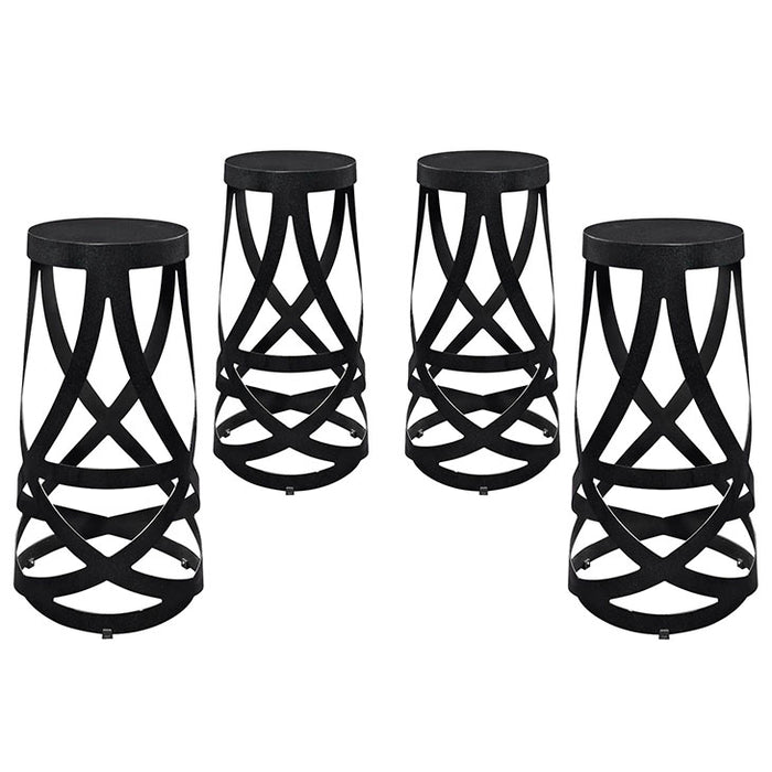 Ribbon Bar Stool Set of 4 1361-BLK