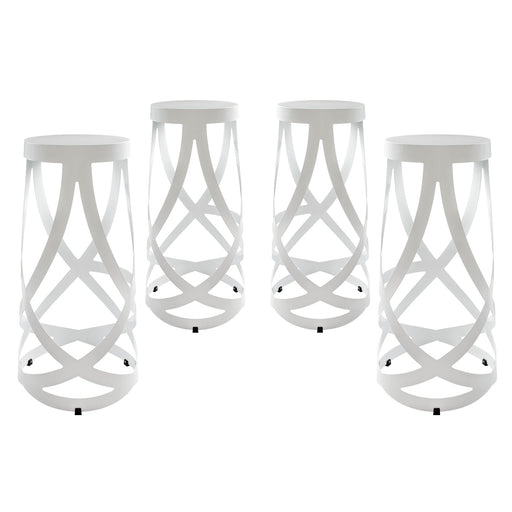 Ribbon Bar Stool Set of 4 1361-WHI