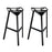 Launch Stacking Bar Stool Set of 2 1362-BLK