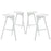 Launch Stacking Bar Stool Set of 4 1363-WHI