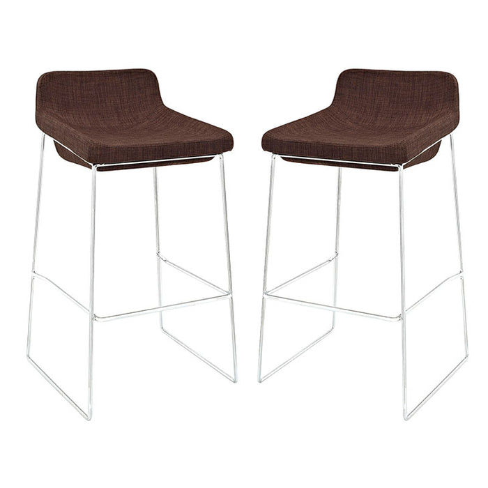 Garner Bar Stool Set of 2 1364-BRN