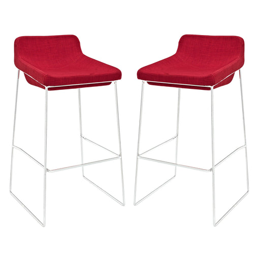 Garner Bar Stool Set of 2 1364-RED