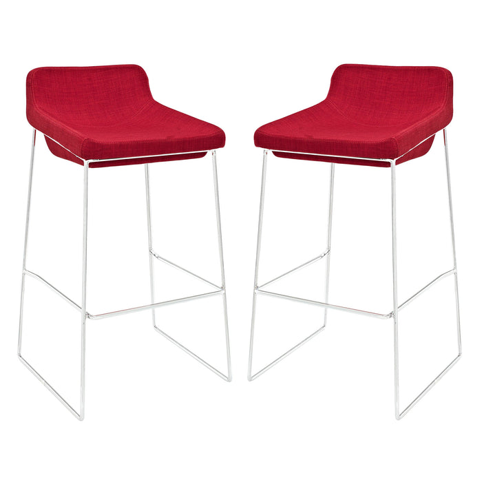 Garner Bar Stool Set of 2 1364-RED