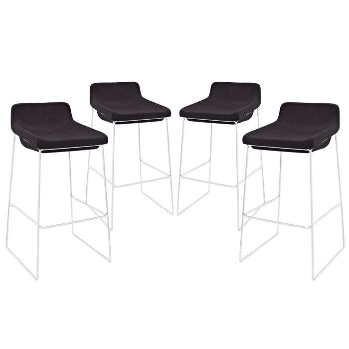 Garner Bar Stool Set of 4 1365-BLK