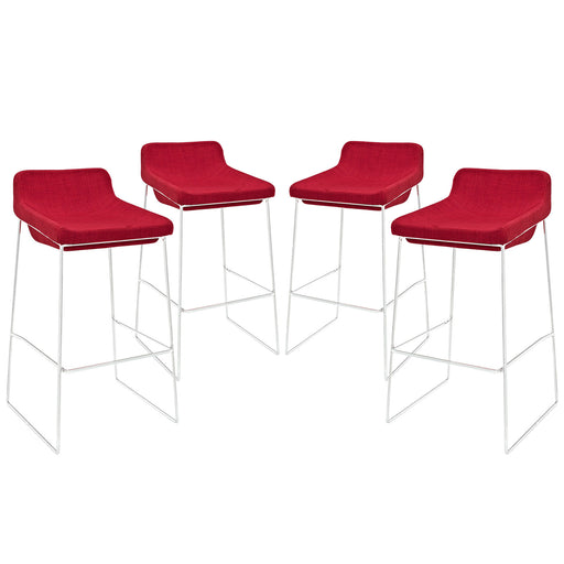 Garner Bar Stool Set of 4 1365-RED