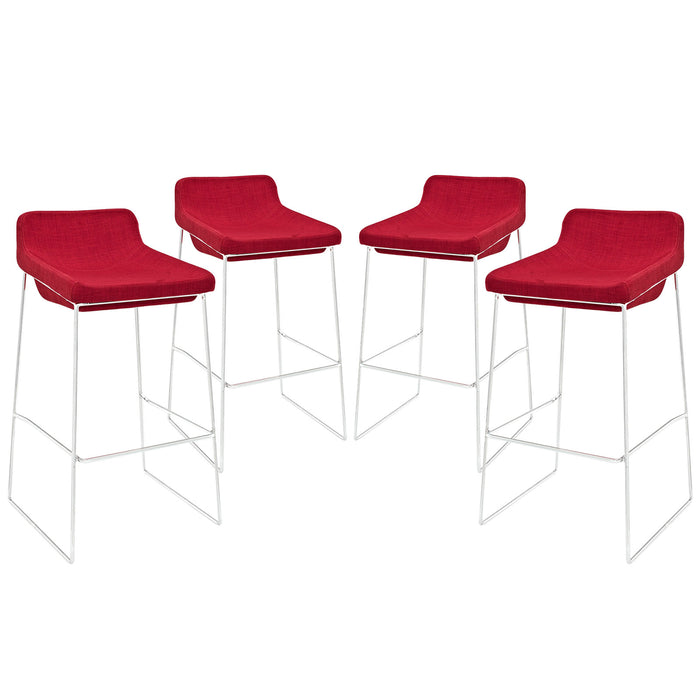 Garner Bar Stool Set of 4 1365-RED