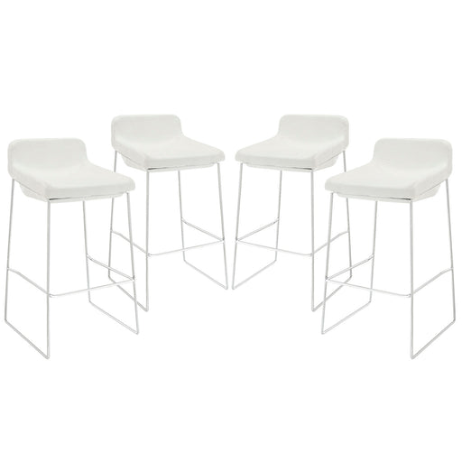 Garner Bar Stool Set of 4 1365-WHI