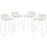 Garner Bar Stool Set of 4 1365-WHI