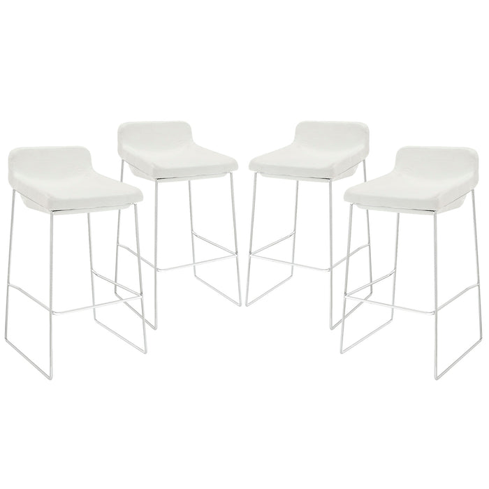 Garner Bar Stool Set of 4 1365-WHI