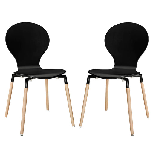 Path Dining Chair Set of 2 1368-BLK