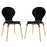 Path Dining Chair Set of 2 1368-BLK