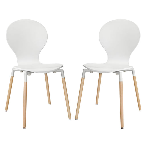 Path Dining Chair Set of 2 1368-WHI