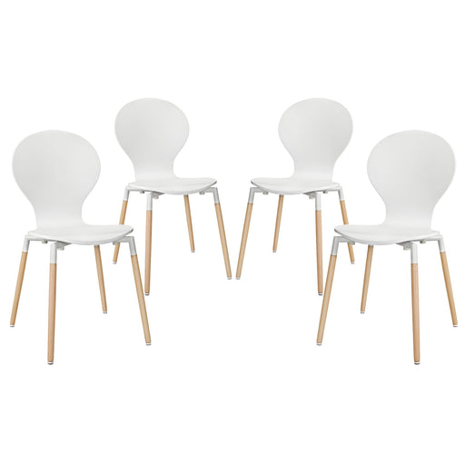 Path Dining Chair Set of 4 1369-WHI