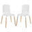 Stack Dining Chairs Wood Set of 2 1372-WHI