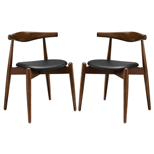 Stalwart Dining Side Chairs Set of 2 1377-DWL-BLK