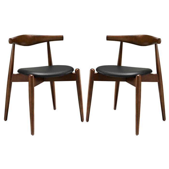 Stalwart Dining Side Chairs Set of 2 1377-DWL-BLK