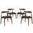 Stalwart Dining Side Chairs Set of 4 1378-DWL-BLK