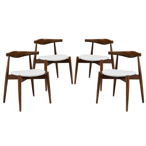 Stalwart Dining Side Chairs Set of 4 1378-DWL-WHI