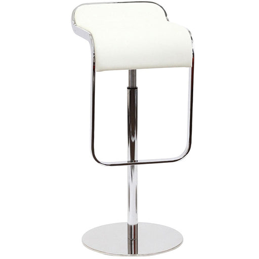 LEM Leather Bar Stool 138-WHI