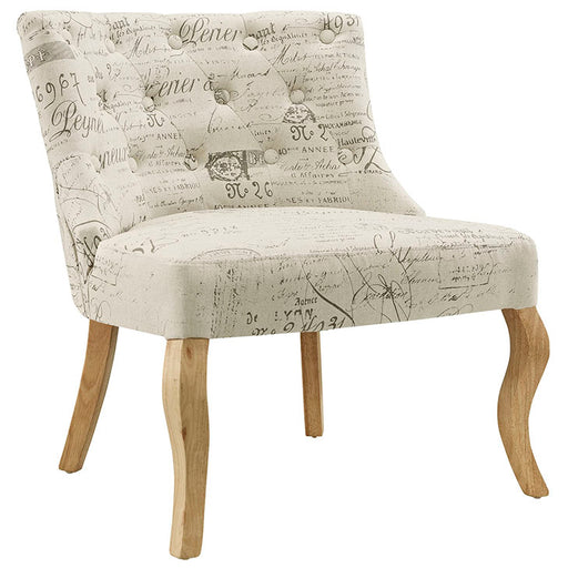 Royal Upholstered Fabric Armchair 1402-WHI