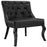 Royal Upholstered Vinyl Armchair 1404-BLK