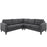 Empress 3 Piece Upholstered Fabric Sectional Sofa Set 1417-DOR