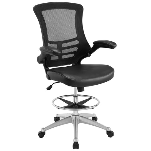 Attainment Vinyl Drafting Chair 1422-BLK