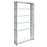 Gridiron Stainless Steel Bookshelf 1432-SLV