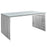 Gridiron Stainless Steel Rectangle Dining Table 1433-SLV