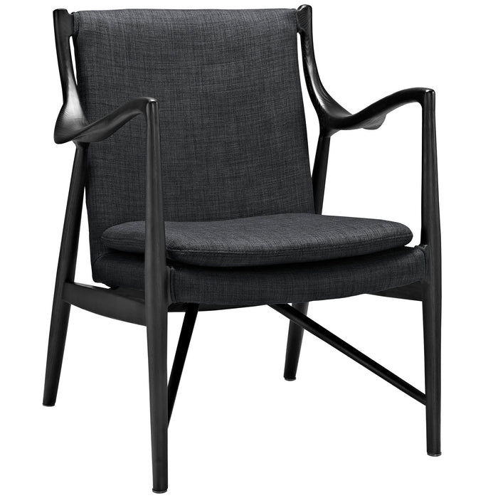 Makeshift Upholstered Lounge Chair 1440-BLK-GRY