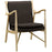 Makeshift Upholstered Lounge Chair 1440-NAT-BRN