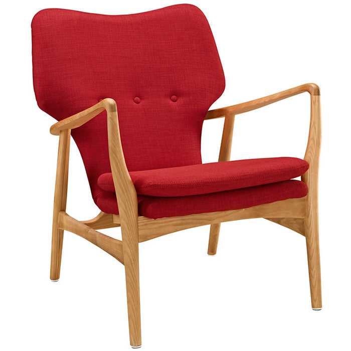 Heed Upholstered Lounge Chair 1442-BIR-RED