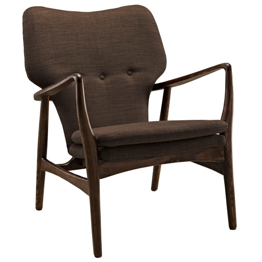 Heed Upholstered Lounge Chair 1442-WAL-BRN