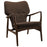 Heed Upholstered Lounge Chair 1442-WAL-BRN