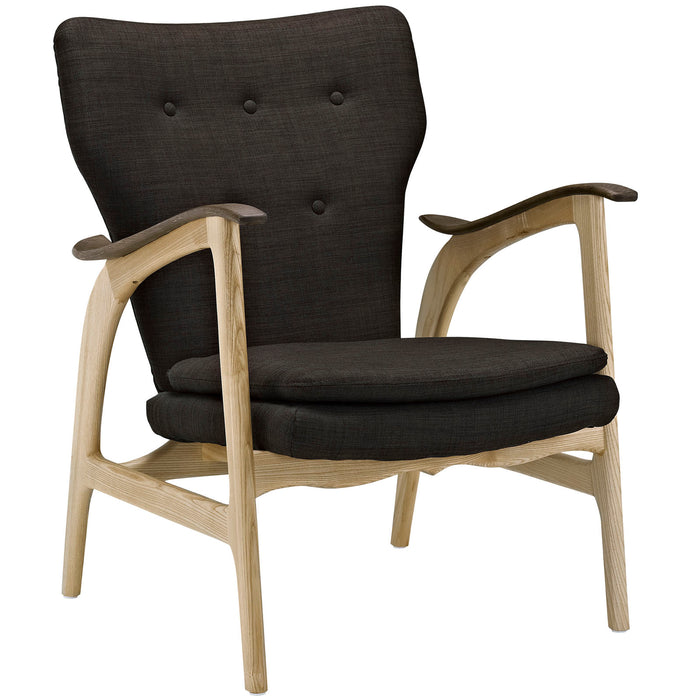 Counsel Lounge Chair 1446-NAT-BRN