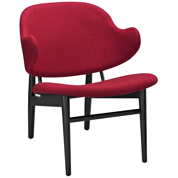 Suffuse Upholstered Lounge Chair 1449-BLK-RED