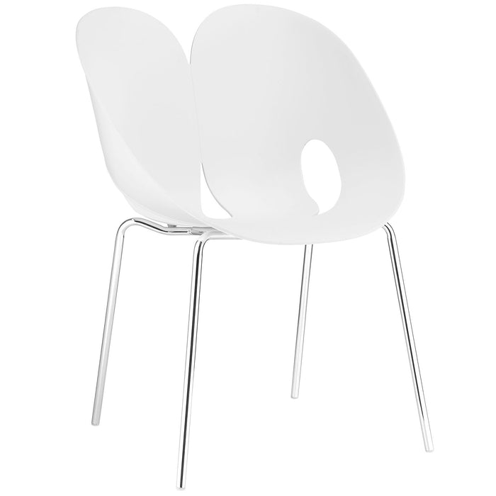 Envelope Dining Side Chair 1452-WHI