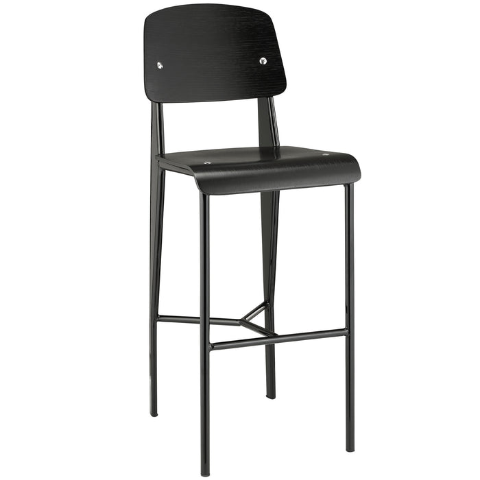 Cabin Bar Stool 1468-BLK-BLK