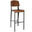 Cabin Bar Stool 1468-WAL-BLK