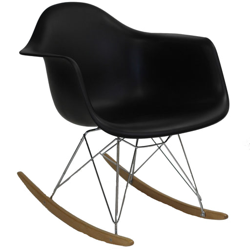 Rocker PP Plastic Lounge Chair 147-BLK