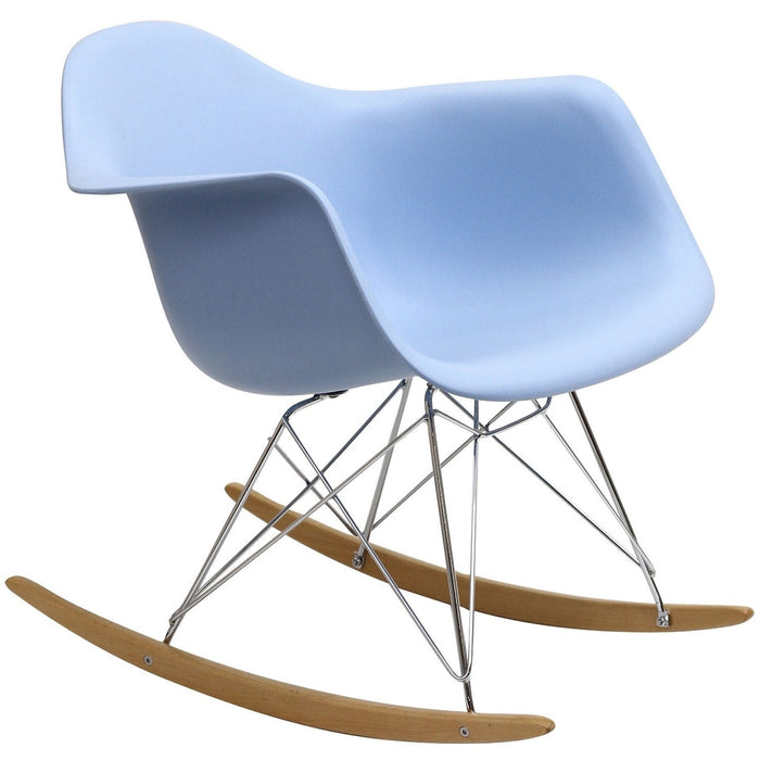 Rocker PP Plastic Lounge Chair 147-BLU