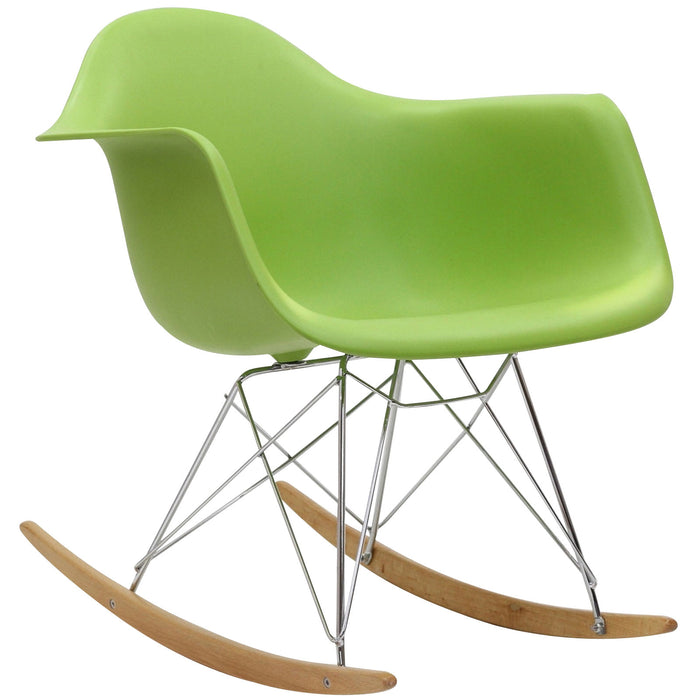 Rocker PP Plastic Lounge Chair 147-GRN