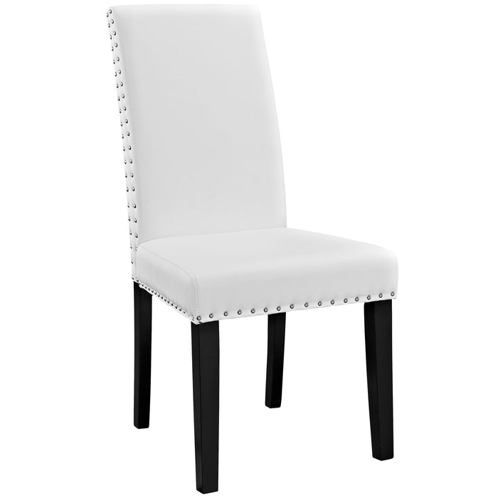 Parcel Dining Vinyl Side Chair 1491-WHI