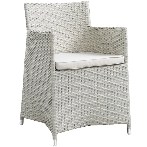 Junction Dining Outdoor Patio Armchair 1505-GRY-WHI