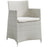 Junction Dining Outdoor Patio Armchair 1505-GRY-WHI