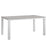 Maine 63" Outdoor Patio Dining Table 1508-WHI-LGR