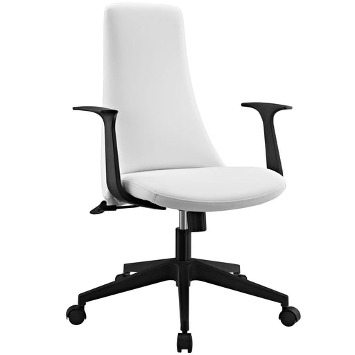 Fount Mid Back Vinyl Office Chair 1524-WHI