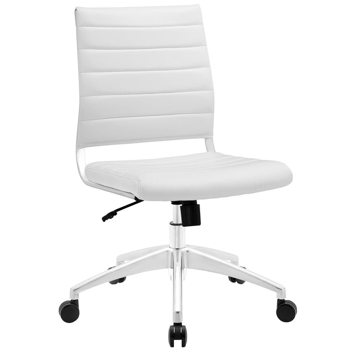 Jive Armless Mid Back Office Chair 1525-WHI