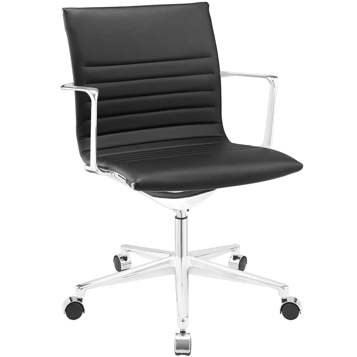 Vi Mid Back Vinyl Office Chair 1526-BLK